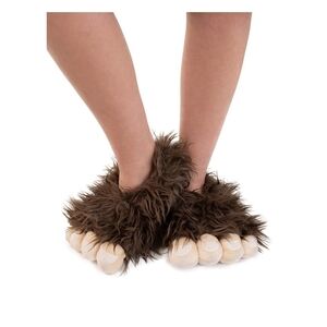 Lazy One Brown Bear Paw Slippers